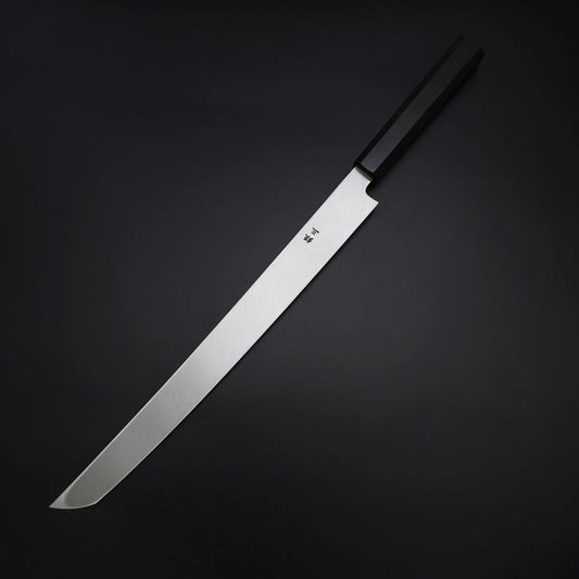 Sakimaru Takohiki Silver Steel #3 Kasumi Buffalo Ebony Handle 300mm