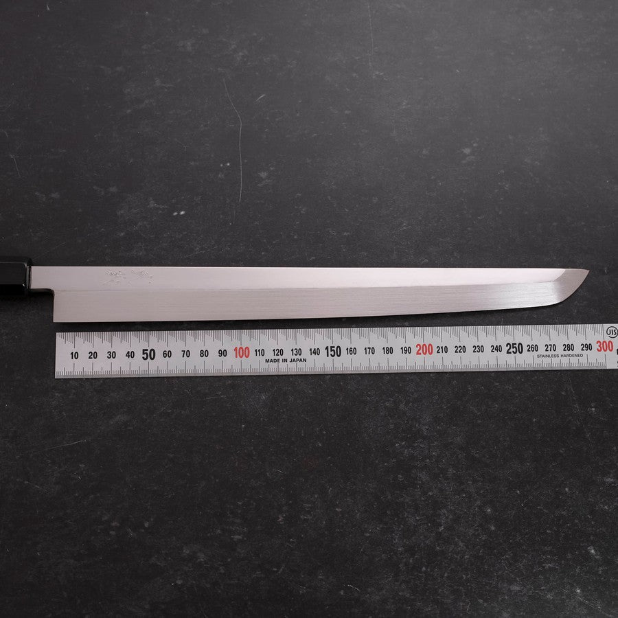 Sakimaru Takohiki White Steel #2 Honyaki Buffalo Ebony Handle 300mm