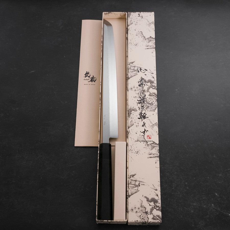 Sakimaru Takohiki White Steel #2 Honyaki Buffalo Ebony Handle 300mm