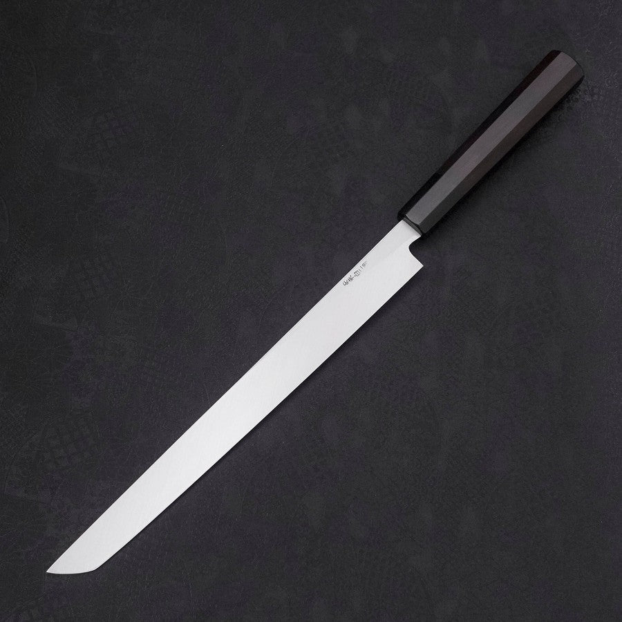 Sakimaru Takohiki White Steel #2 Kasumi Buffalo Ebony Handle 270mm