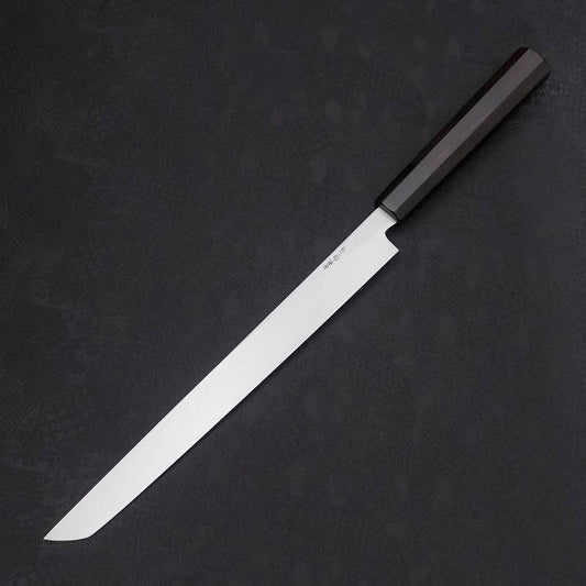 Sakimaru Takohiki White Steel #2 Kasumi Buffalo Ebony Handle 270mm