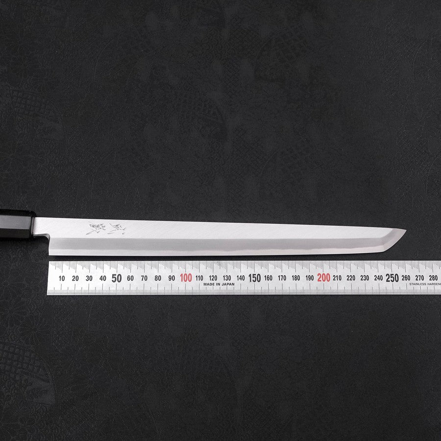Sakimaru Takohiki White Steel #2 Kasumi Buffalo Ebony Handle 270mm