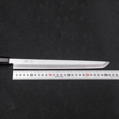 Sakimaru Takohiki White Steel #2 Kasumi Buffalo Ebony Handle 270mm