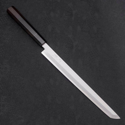 Sakimaru Takohiki White Steel #2 Kasumi Buffalo Ebony Handle 270mm