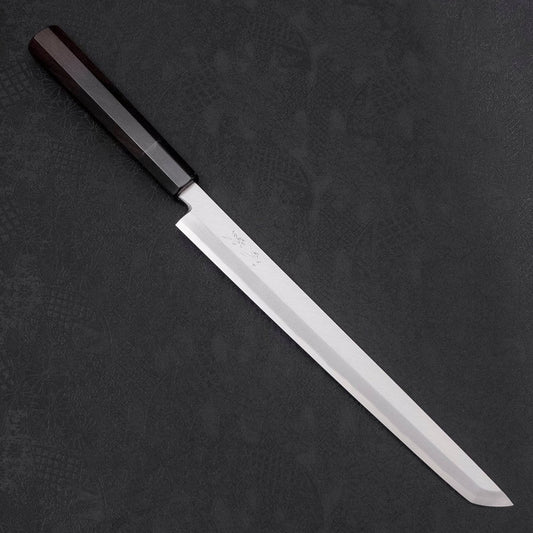 Sakimaru Takohiki White Steel #2 Kasumi Buffalo Ebony Handle 270mm