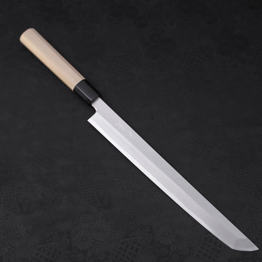 Sakimaru Takohiki White Steel #2 Kasumi Buffalo Magnolia Handle 270mm
