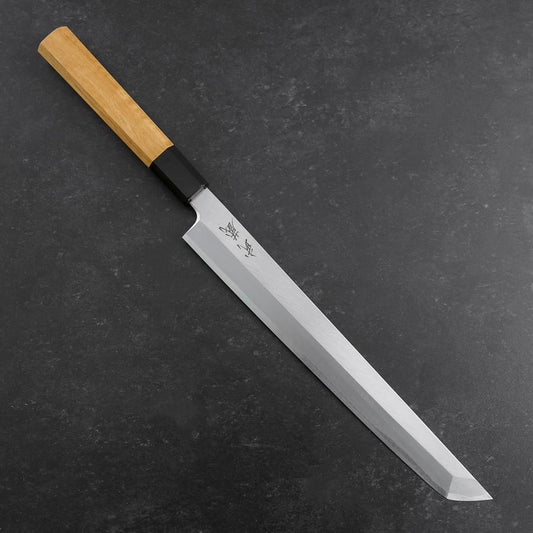 Sakimaru Takohiki White Steel #2 Kasumi Buffalo Teak Handle 270mm