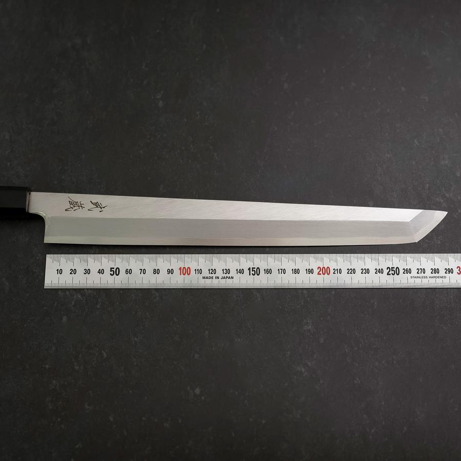 Sakimaru Takohiki White Steel #2 Kasumi Buffalo Teak Handle 300mm