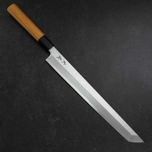 Sakimaru Takohiki White Steel #2 Kasumi Buffalo Teak Handle 300mm