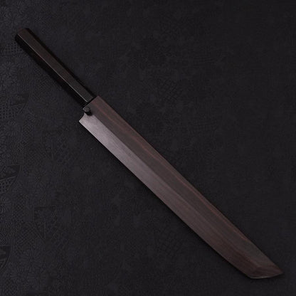 Sakimaru Takohiki White Steel #2 Moon-Fuji Water Honyaki Buffalo Ebony Handle 270mm