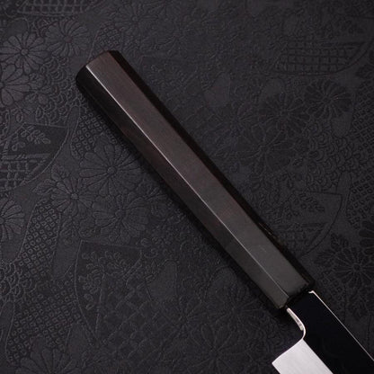 Sakimaru Takohiki White Steel #2 Moon-Fuji Water Honyaki Buffalo Ebony Handle 270mm