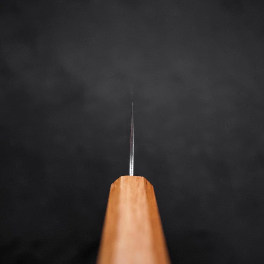 Santoku 440C Nashiji Damascus Oak Handle 165mm