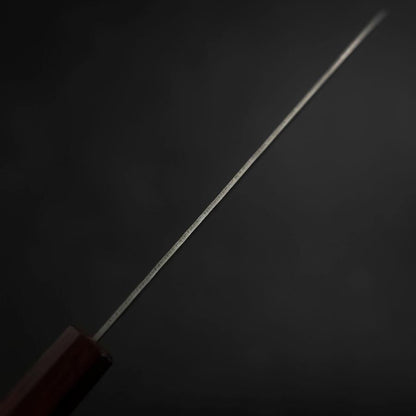 Santoku 440C Nashiji Damascus Purple Urushi Handle 165mm