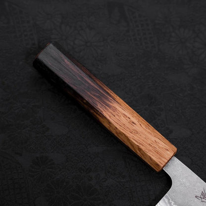 Santoku 440C Nashiji Damascus Yaki Urushi Handle 165mm