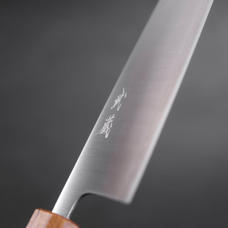 Santoku 440C Polished Oak Handle 165mm