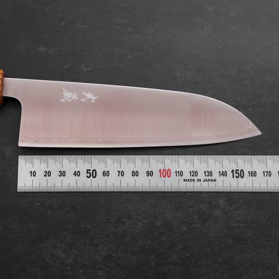 Santoku 440C Polished Oak Handle 165mm