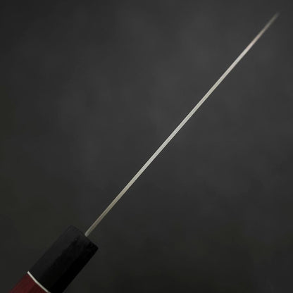 Santoku AUS-10 Damascus Red Cherry Handle 170mm