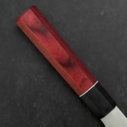 Santoku AUS-10 Damascus Red Cherry Handle 170mm