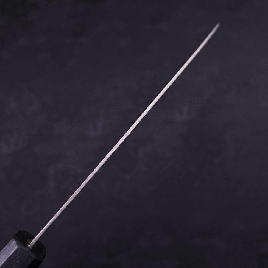 Santoku AUS-10 Nashiji Damascus Dark Blue Urushi Handle 165mm