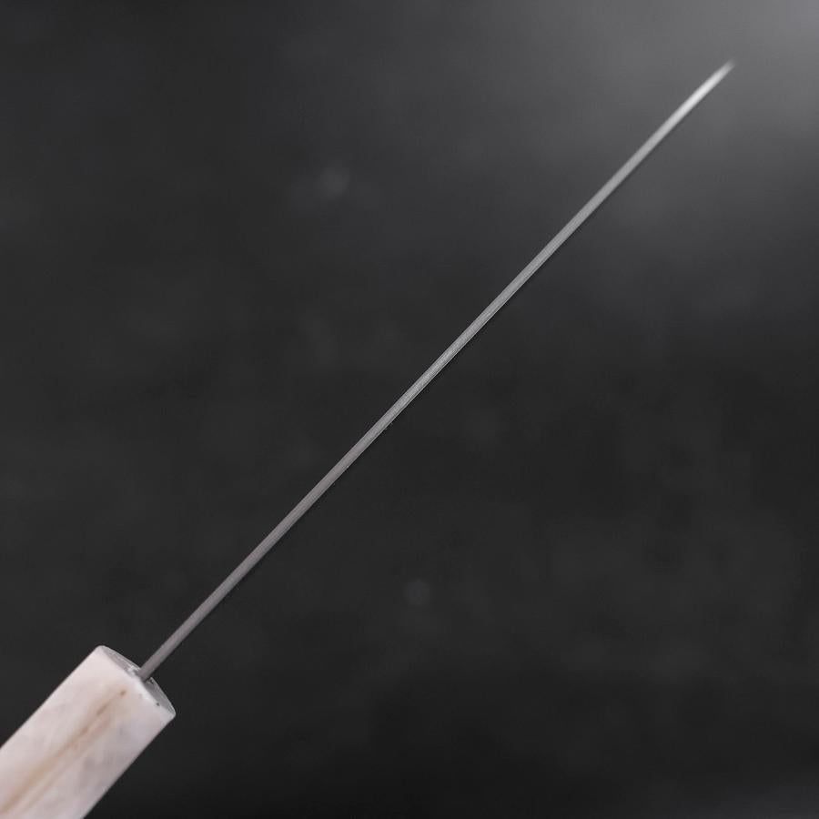 Santoku AUS-10 Polished Ocean Black White Handle 165mm