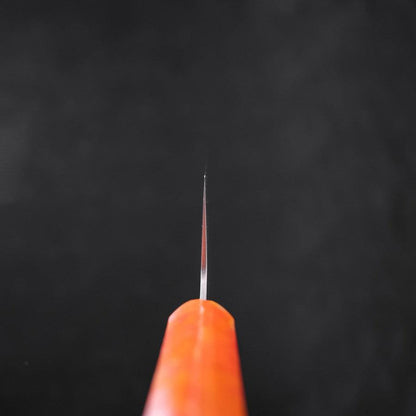 Santoku AUS-10 Polished Ocean Orange & Black Handle 165mm