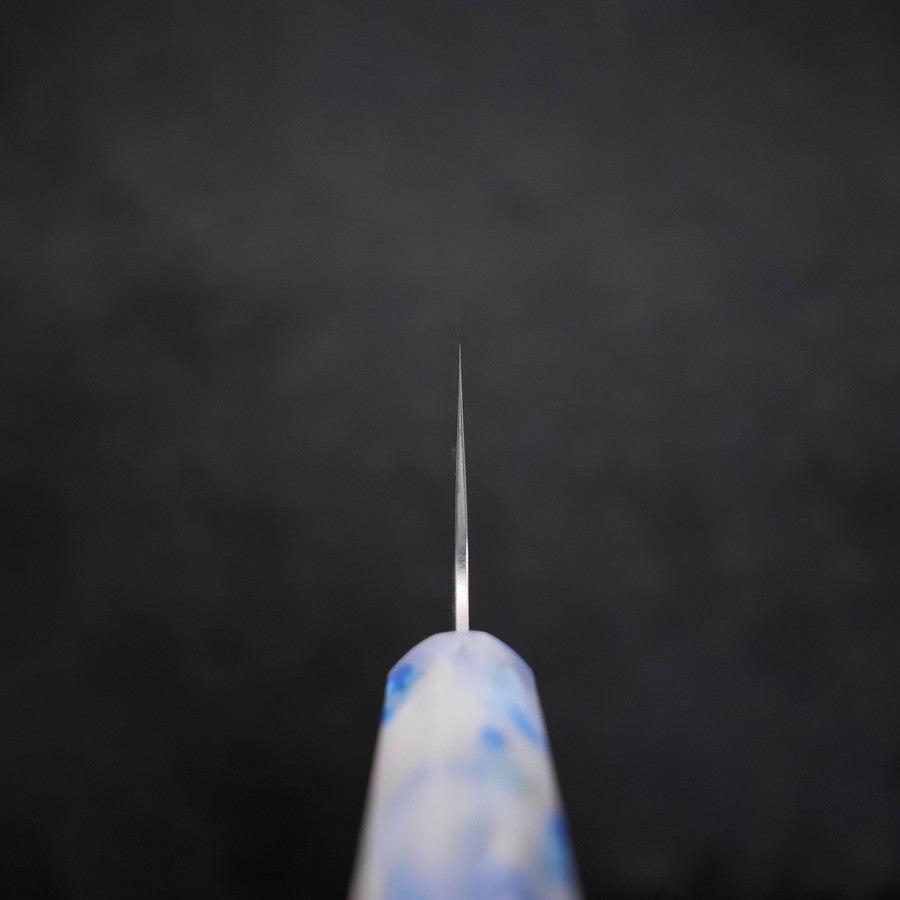 Santoku AUS-10 Polished Ocean White Mix Handle 165mm