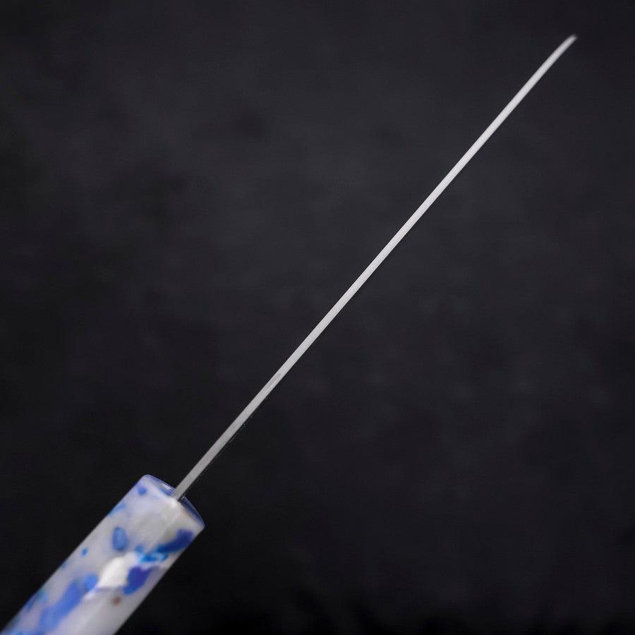 Santoku AUS-10 Polished Ocean White Mix Handle 165mm