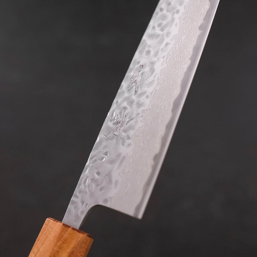 Santoku AUS-10 Tsuchime Damascus Zelkova Magnolia Handle 165mm