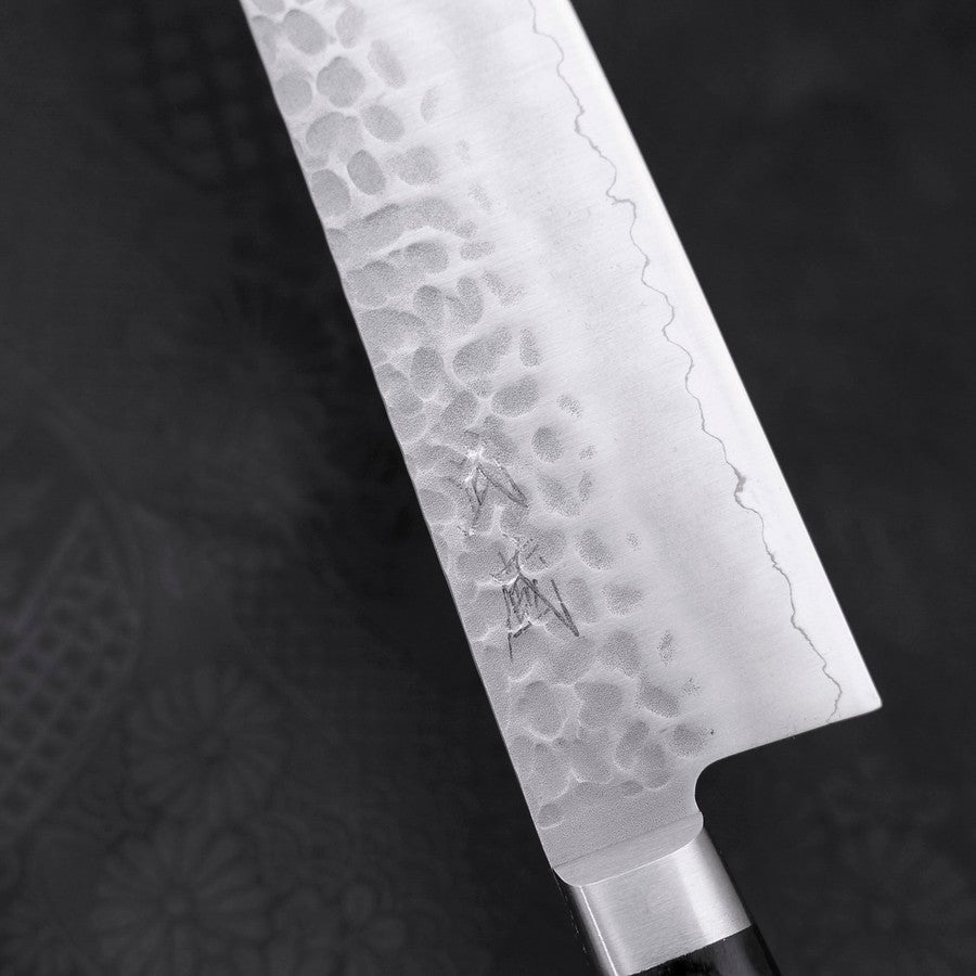 Santoku AUS-10 Tsuchime Western Black Handle 180mm