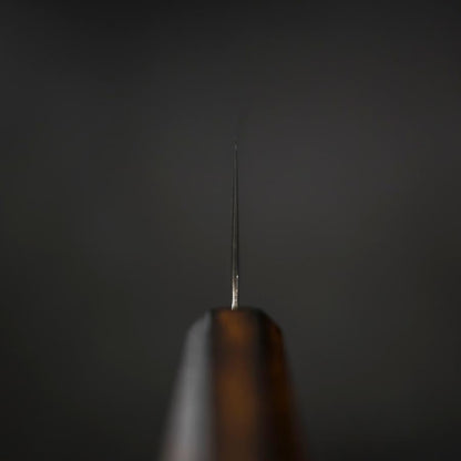 Santoku AUS-10 Wave Nickel Damascus Sumi Urushi Handle 165mm