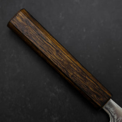 Santoku AUS-10 Wave Nickel Damascus Sumi Urushi Handle 165mm