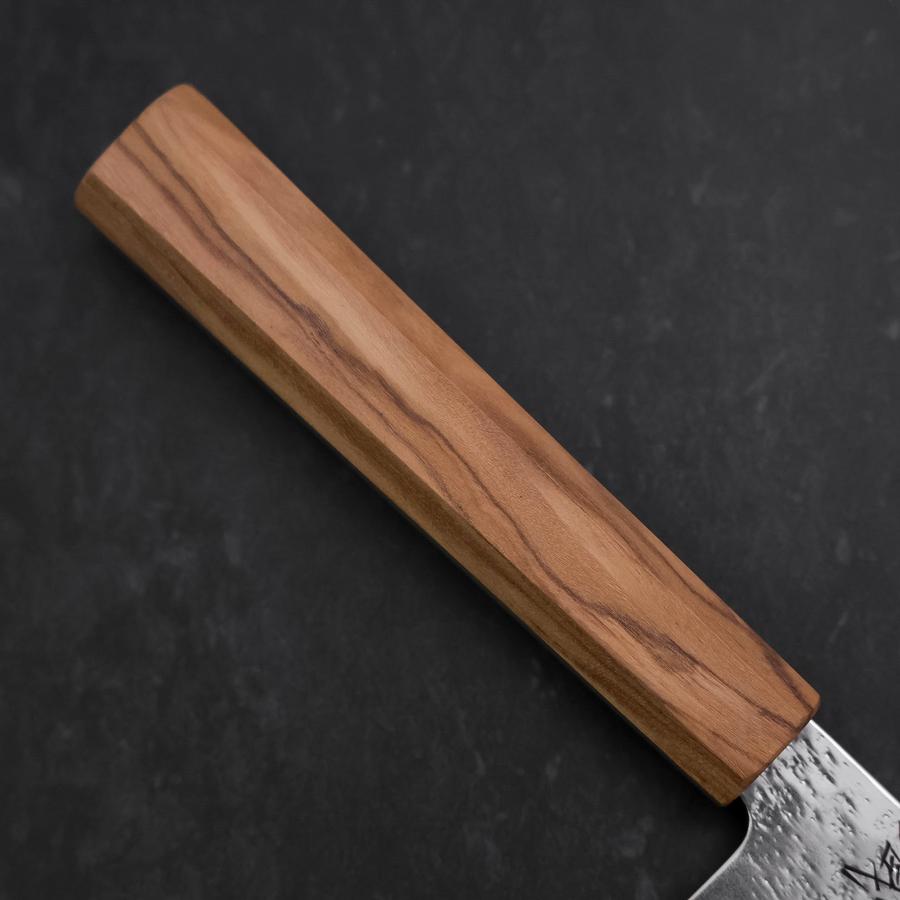 Santoku AUS-8 Nashiji Olive Handle 170mm