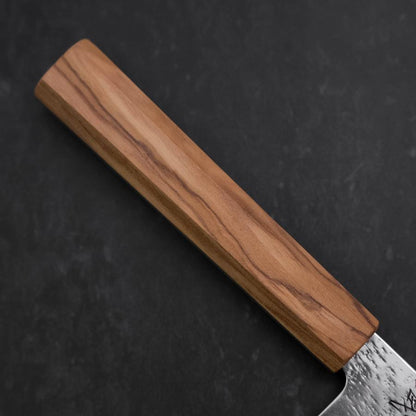 Santoku AUS-8 Nashiji Olive Handle 170mm