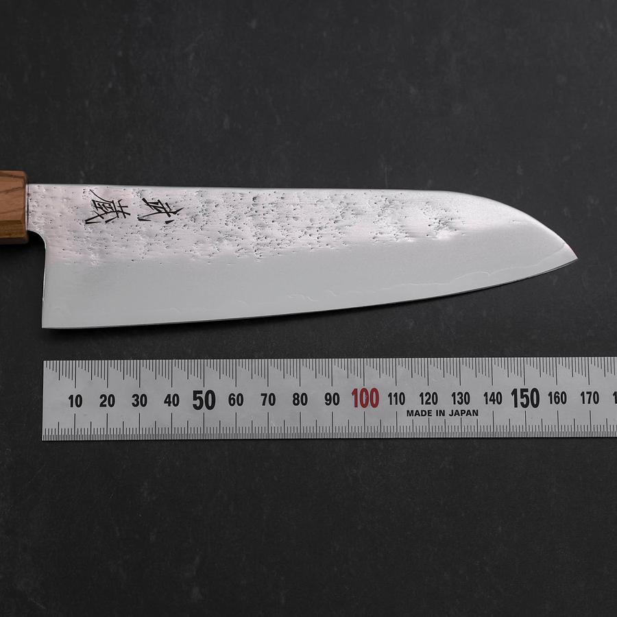 Santoku AUS-8 Nashiji Olive Handle 170mm