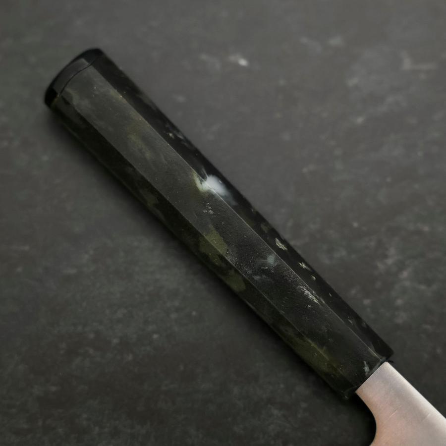 Santoku AUS-8 Polished Ocean Black Handle 165mm