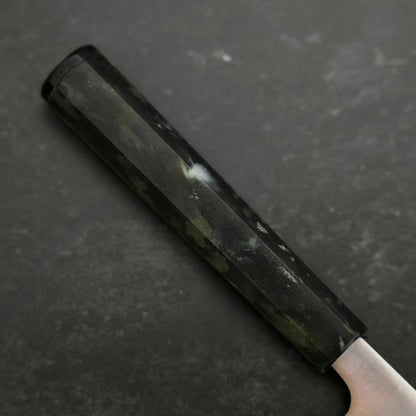 Santoku AUS-8 Polished Ocean Black Handle 165mm