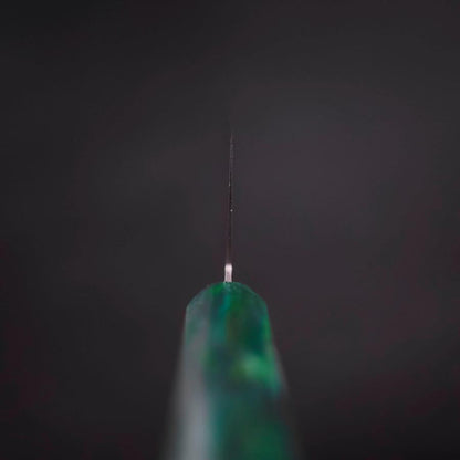 Santoku AUS-8 Polished Ocean Green Handle 180mm