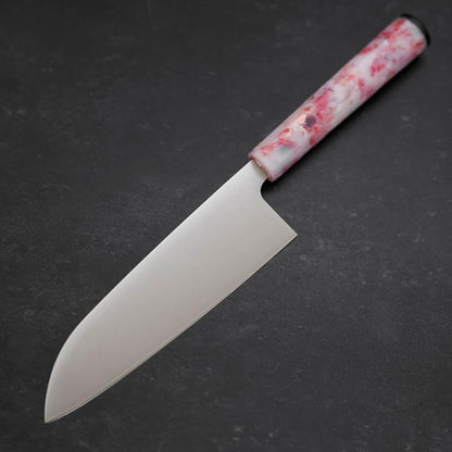 Santoku AUS-8 Polished Ocean Sakura Handle 165mm