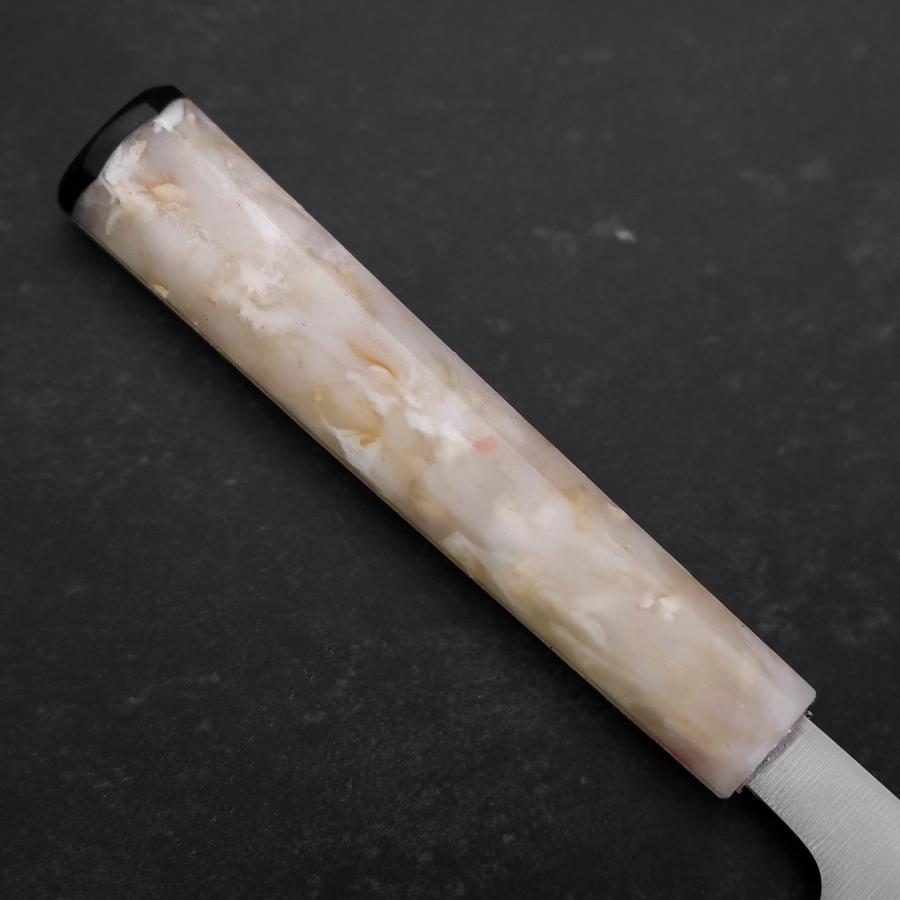 Santoku AUS-8 Polished Ocean White Handle 165mm