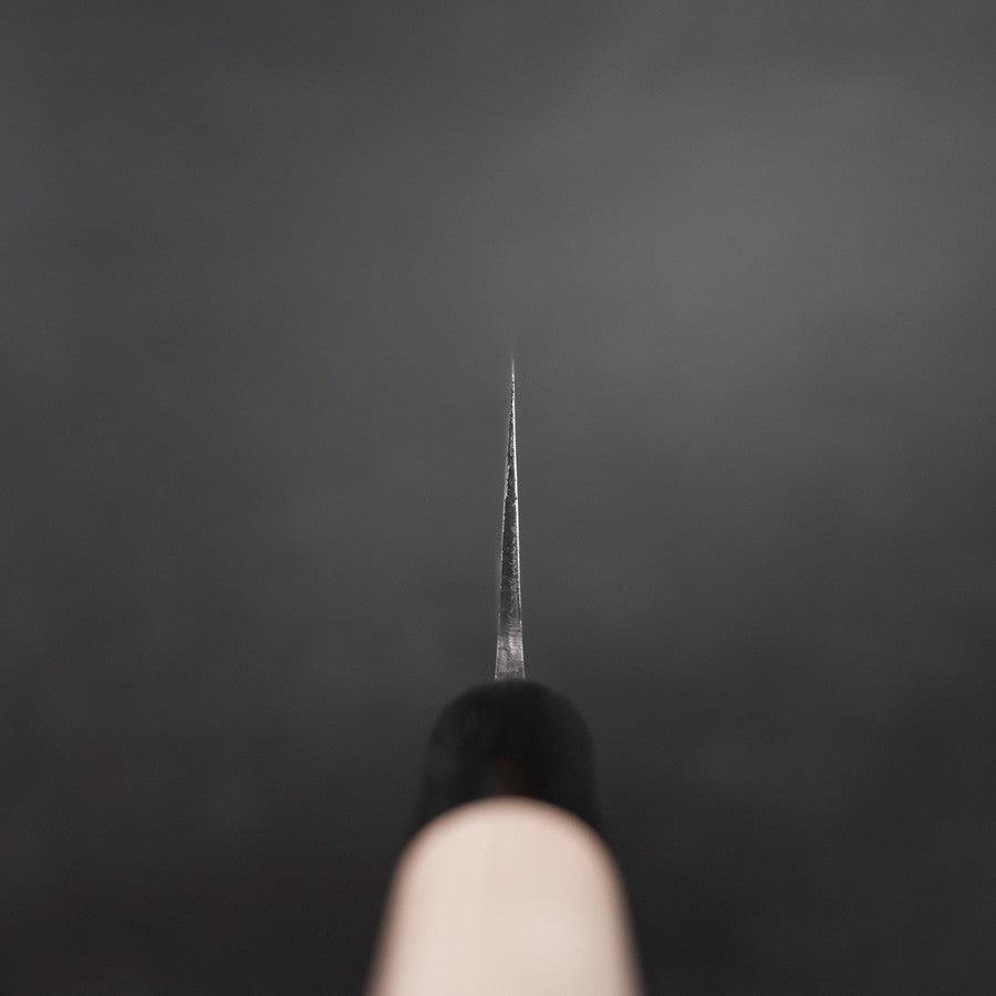 Santoku Blue Super Damascus Buffalo Magnolia Handle 165mm