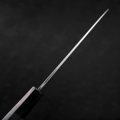 Santoku Blue Steel #1 Suminagashi Maple Blue Handle 170mm