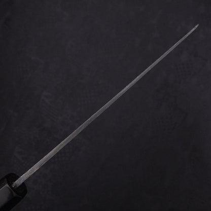 Santoku Blue Steel #2 Kurouchi Chokin Sakura-Fuji Buffalo Ebony Handle 170mm