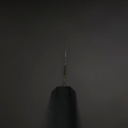 Santoku Blue Steel #2 Kurouchi Dark Blue Urushi Handle 165mm