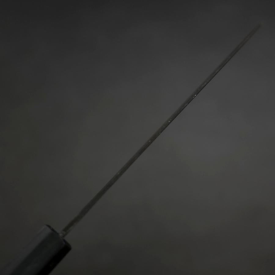 Santoku Blue Steel #2 Kurouchi Dark Blue Urushi Handle 165mm