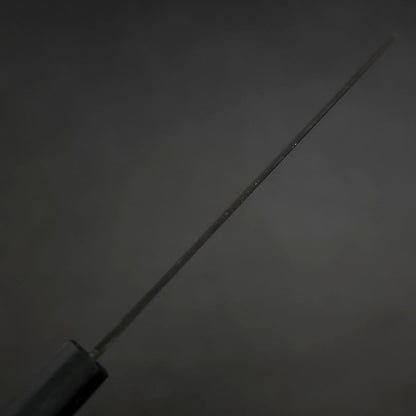 Santoku Blue Steel #2 Kurouchi Dark Blue Urushi Handle 165mm