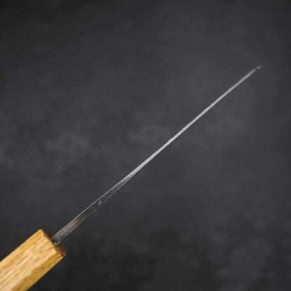 Santoku Blue Steel #2 Kurouchi Oak Handle 165mm