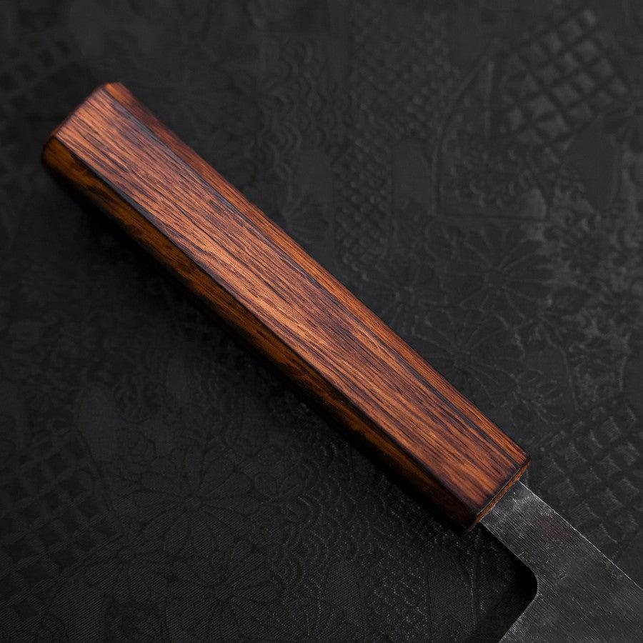 Santoku Blue Steel #2 Kurouchi Sumi Urushi Handle 165mm