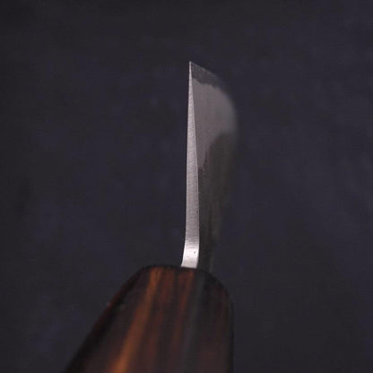 Santoku Blue Steel #2 Nashiji Stainless Clad Sumi Urushi Handle 165mm
