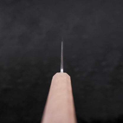 Santoku Blue Steel #2 Nashiji Stainless Clad White Urushi Handle 165mm