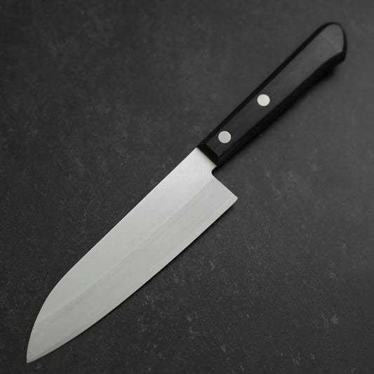 Santoku Blue Steel #2 Polished Western Handle 135mm